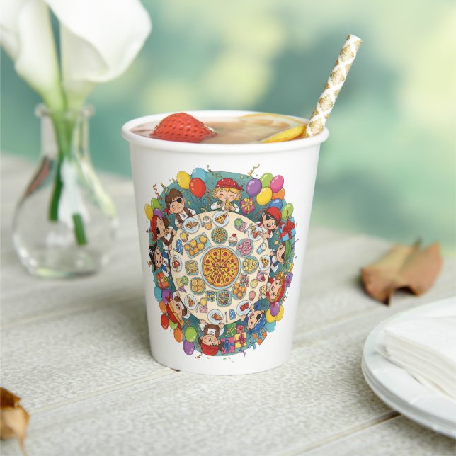 Children's Pirate Costume Party Paper Cups (Insitu)