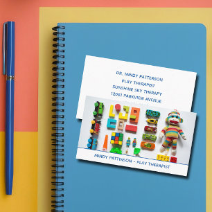 Childrens Play Therapist Toys Child Psychologist Business Card