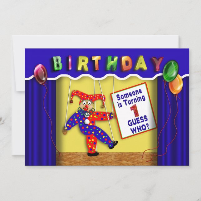 Children's Puppet Show Invitation (Front)