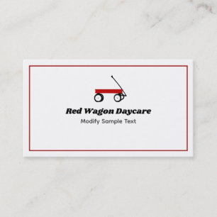 Children's Red Wagon Business Cards