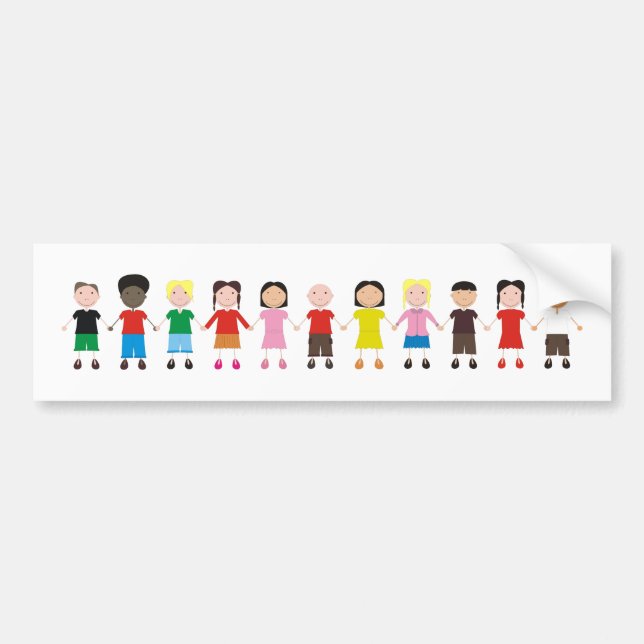 Children's Row Bumper Sticker (Front)