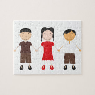 Children's Row Jigsaw Puzzle