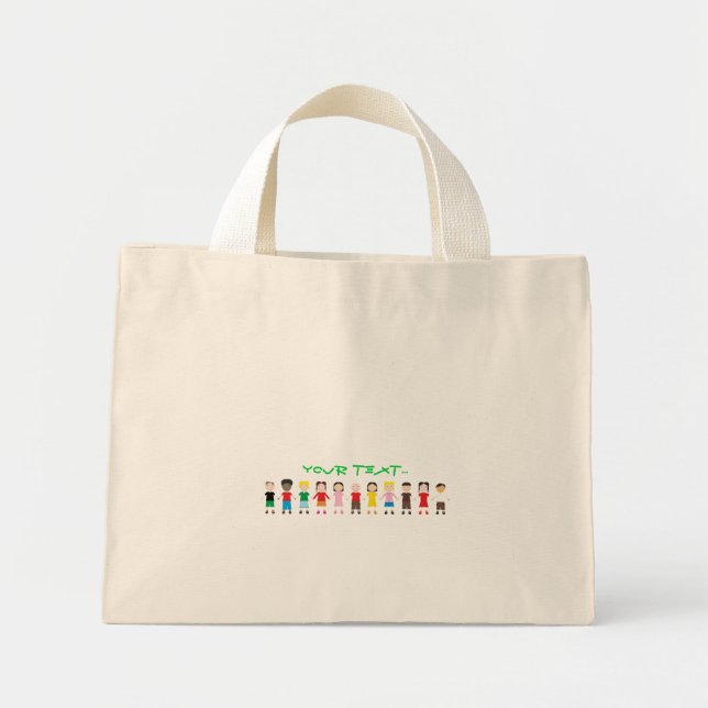 Children's Row Mini Tote Bag (Front)