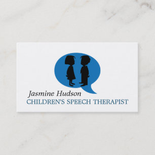 Children's Speech Therapist Counseling Business Card