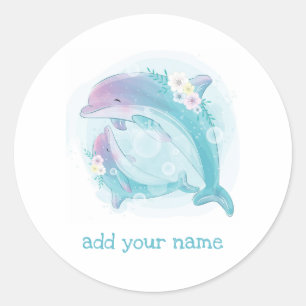 CHILDREN'S STICKER : DOLPHINS