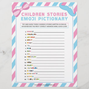 Children's Story Pictionary [Gender Surprise} Custom Letterhead