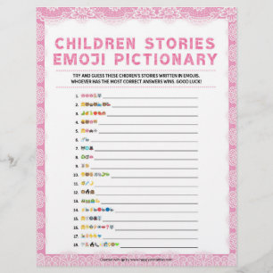 Children's Story Pictionary [Luxury Lace [Pink]] Custom Letterhead