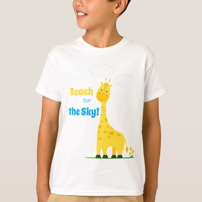 Children's T-shirt with a cute giraffe (Front)