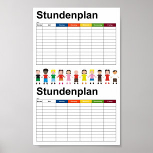 Childrens / Timetable Poster