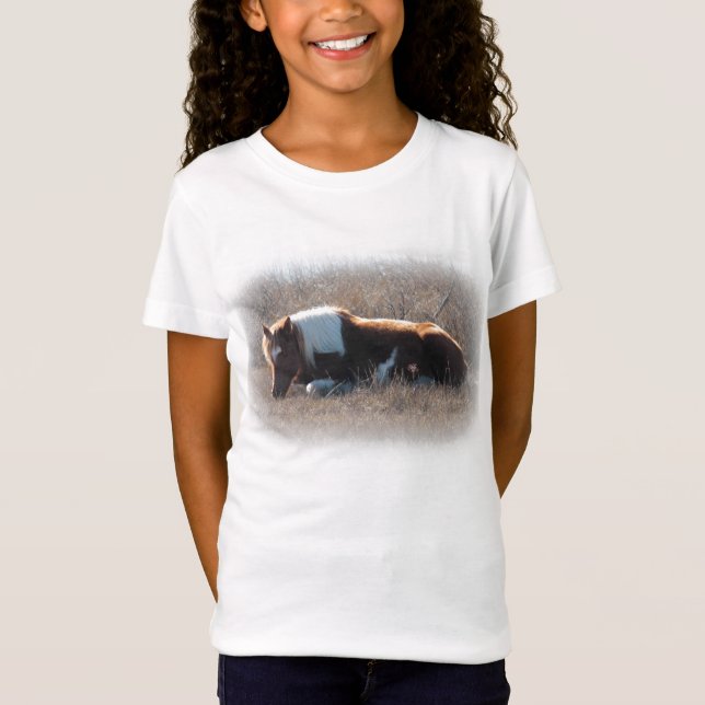Children's top with cute pony picture. (Front)