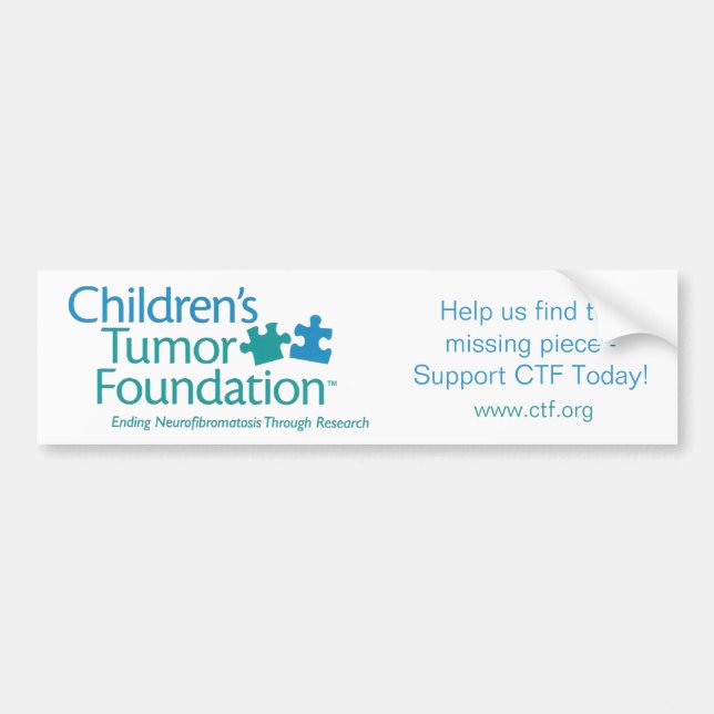 Children's Tumour Foundation Bumper Sticker (Front)