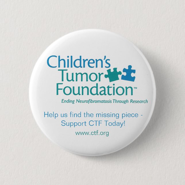 Children's Tumour Foundation Button... - 6 Cm Round Badge (Front)