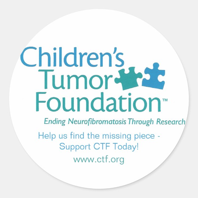 Children's Tumour Foundation Sticker - Customised (Front)
