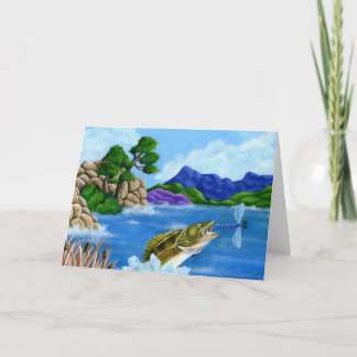 Children's Winning Artwork: walleye Holiday Card