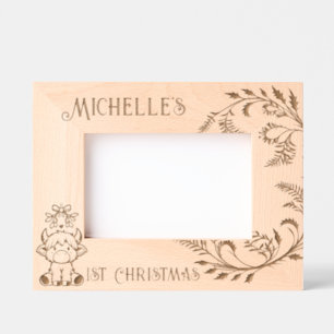 Childs 1st Christmas Etched Frames
