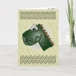 Childs 4TH Birthday 3D Dinosaur Card