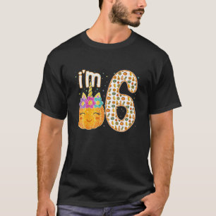 Child's 6Th Birthday Fall Pumpkin Theme Party Six T-Shirt