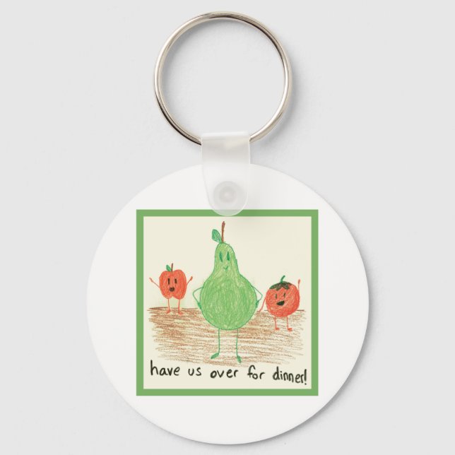 Child's Art, Green Key Ring (Front)