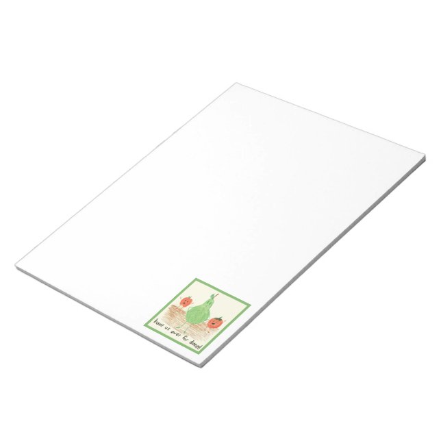 Child's Art, Green Notepad (Angled)