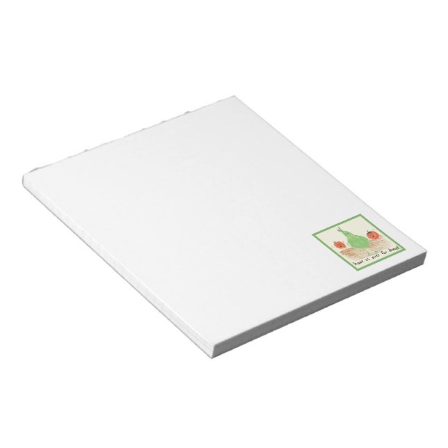 Child's Art, Green Notepad (Angled)