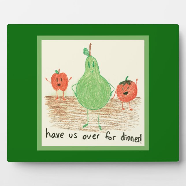 Child's Art, Green Plaque (Front)