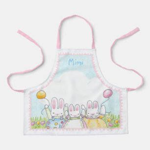 Child's Balloon Bunny Apron