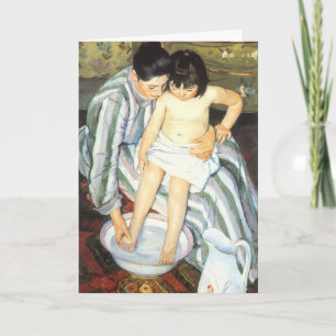 Child's Bath by Cassatt, Happy Mother's Day Card