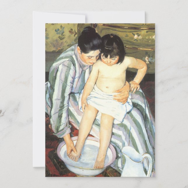 Child's Bath by Mary Cassatt Vintage Impressionism (Front)