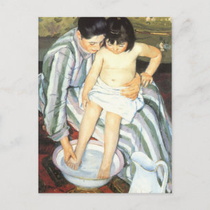 Child's Bath by Mary Cassatt Vintage Impressionism Postcard