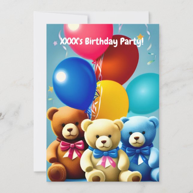 Child's Birthday Party Invitation (Front)