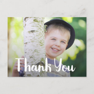 Child's Birthday Party Photo Thank You Postcard