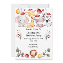 Child's Christmas Birthday Party