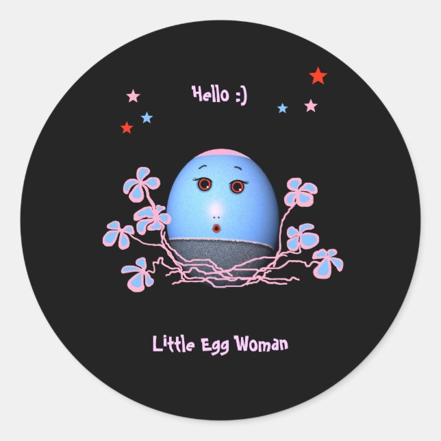 Child's  classic round sticker (Front)