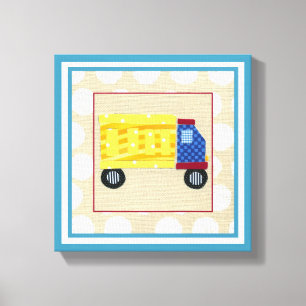 Child's Dump Truck by Chariklia Zarris Canvas Print