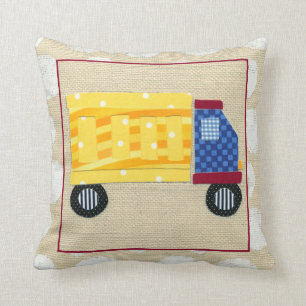 Child's Dump Truck by Chariklia Zarris Cushion