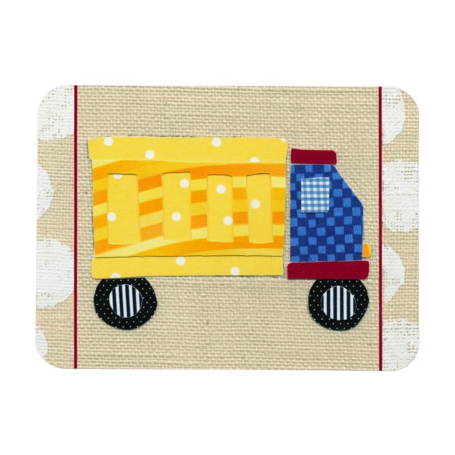 Child's Dump Truck by Chariklia Zarris Magnet (Horizontal)