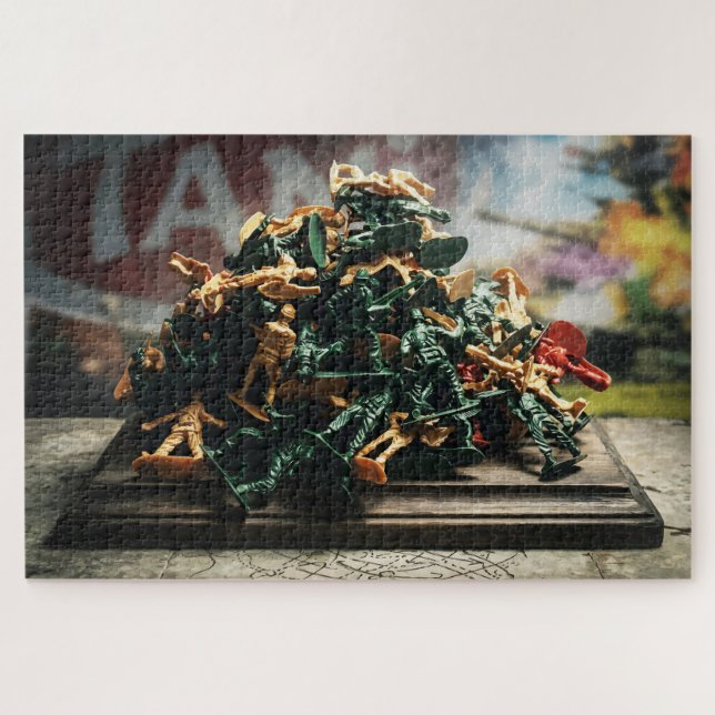 Child's Eye View of Toy War Jigsaw Puzzle (Horizontal)