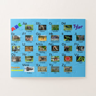 Child's First Puzzle - ABC of Exotic Animals