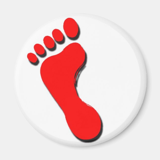 Child's Foot Print Magnet (Front)