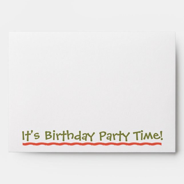 Child's Fun - Birthday Invitation Envelope (Front)