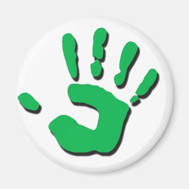 Child's Hand Print Magnet (Front)