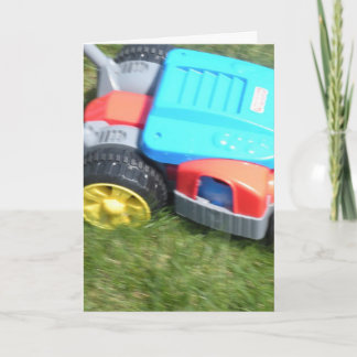 Child's Lawn Mower Birthday Card! Card