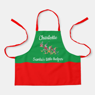 Child's Name Santa's Helper Baking with Mum Apron