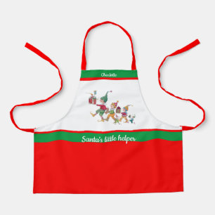 Child's Name Santa's Helper Baking with Mum Apron