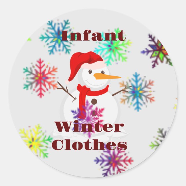 Childs / Other Clothing Storage or Gifting Ideas  Classic Round Sticker (Front)