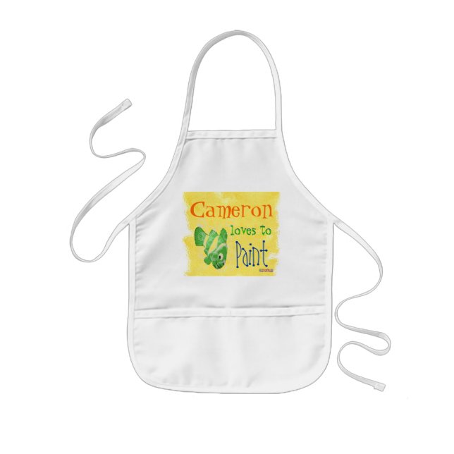 Childs Personalised Painting Apron (Front)