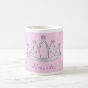 Child's Personalised Pink Princess Mug