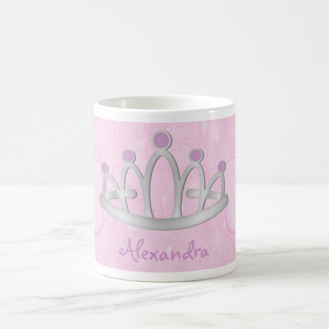 Child's Personalised Pink Princess Mug (Center)