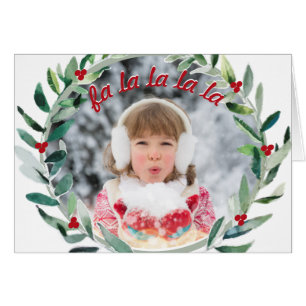 Child's Photo Christmas Card With Name