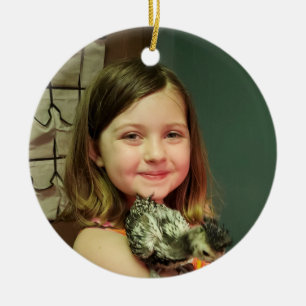 Child's Photo Christmas Ceramic Tree Decoration